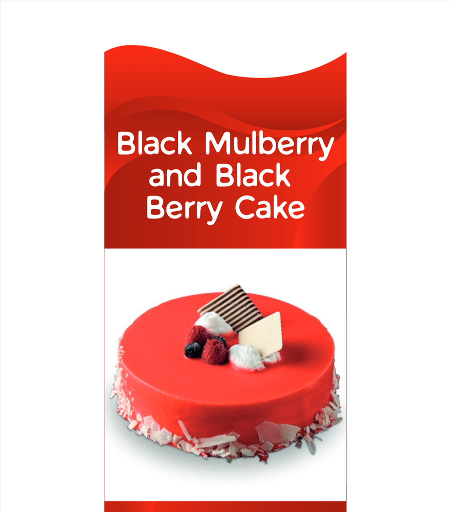 Black Mulberry and Black Berry Cake Whole