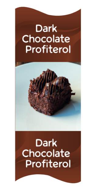 Dark Chocolate Profiterol Mono Cake 9 Pieces