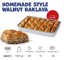 LEZZA HomeMade Style Walnut Baklava (Cevizli Ev Baklavasi) 1250 Gr