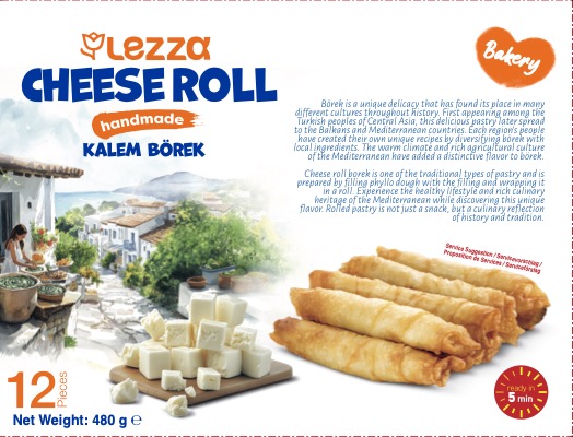LEZZA Feta Cheese Rolls Handmade (Kalem Boregi) 480 gr