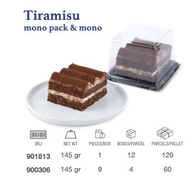 LAMOUR Tiramisu Mono Cake 9 Pieces 145gr