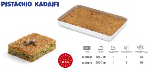LEZZA Kataifi with Pistachios (Kadayif) 1250 gr