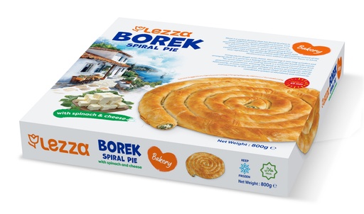 [700503] LEZZA Spiral Pie Spinach&Cheese (Peynir& Ispanakli Tepsi Boregi) 800 gr