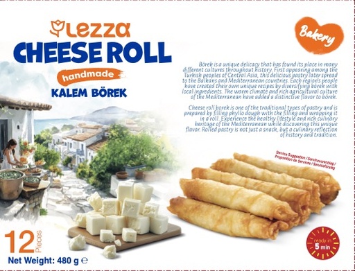 [700901] LEZZA Feta Cheese Rolls Handmade (Kalem Boregi) 480 gr