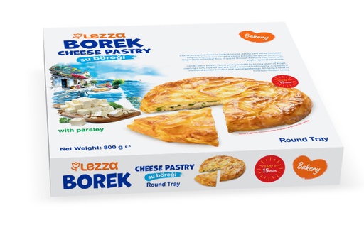 [700402] LEZZA Cheese Pastry Rond (Peynirli Su Boregi Yuvarlak Tepsi) 800 gr