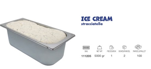 [111205] LEZZA Ice Cream Stracciatella 5000 gr